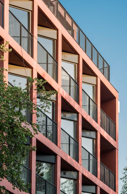 Sprzeczna 4 prefabricated housing by BBGK in Warsaw, Poland