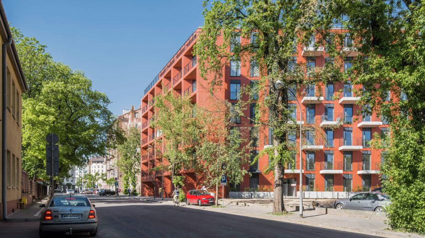 Sprzeczna 4 prefabricated housing by BBGK in Warsaw, Poland