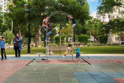 T SAKHI creates public spaces using Beirut's security infrastructure