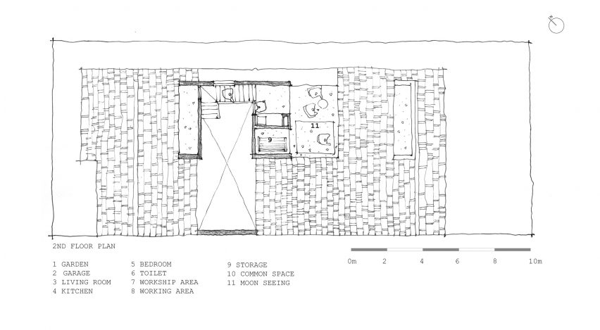 Tile Roof House by K58atelier