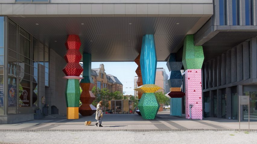 Alicja Biała and Iwo Borkowicz's Totemy project turns climate-change data into towering sculptures