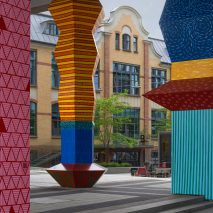 Alicja Biała and Iwo Borkowicz's Totemy project turns climate-change data into towering sculptures