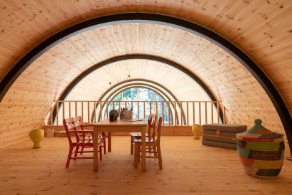 Vibo Tværveh cabin in Nykøbing Sjælland, Denmark, by Valbæk Brørup Architects