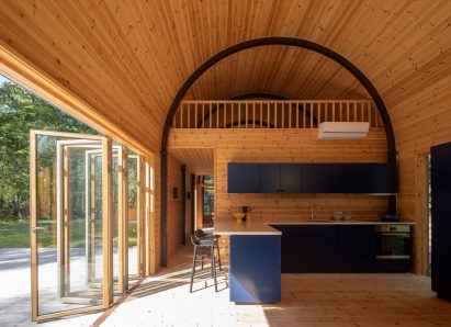 Vibo Tværveh cabin in Nykøbing Sjælland, Denmark, by Valbæk Brørup Architects