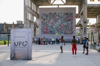 Carlo Ratti drone swarm graffiti Turin