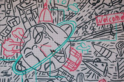 Carlo Ratti drone swarm graffiti Turin