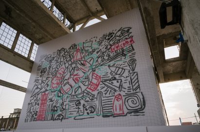 Carlo Ratti drone swarm graffiti Turin
