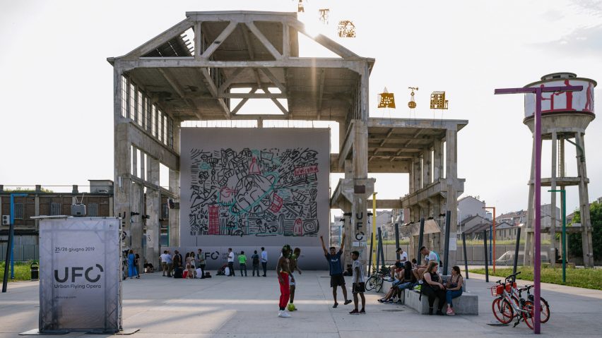 Carlo Ratti drone swarm graffiti Turin
