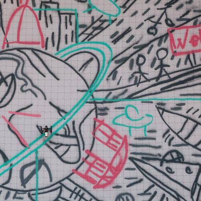 Carlo Ratti drone swarm graffiti Turin
