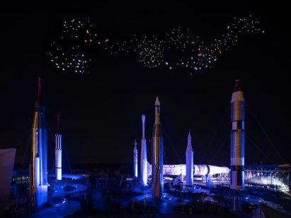 Studio Drift Kennedy Space Centre moon landing drones