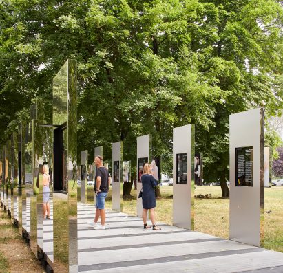 Daniel Libeskind has designed a display in Poland for Through the Lens of Faith, photographer Caryl Englander's portraits of Auschwitz-Birkenau survivors.