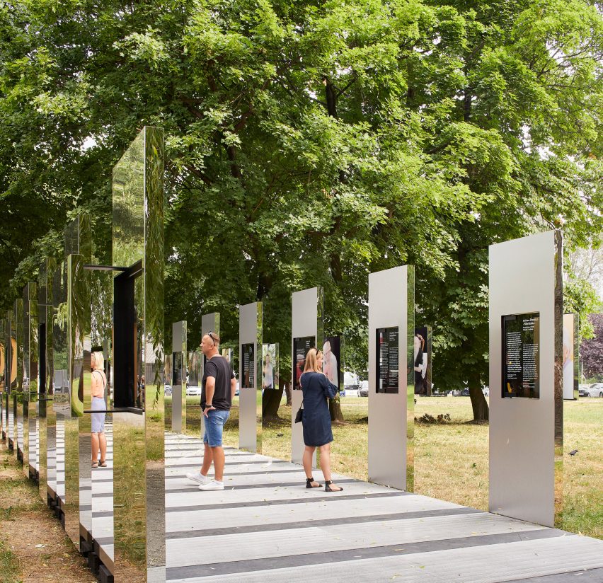 Daniel Libeskind has designed a display in Poland for Through the Lens of Faith, photographer Caryl Englander's portraits of Auschwitz-Birkenau survivors.