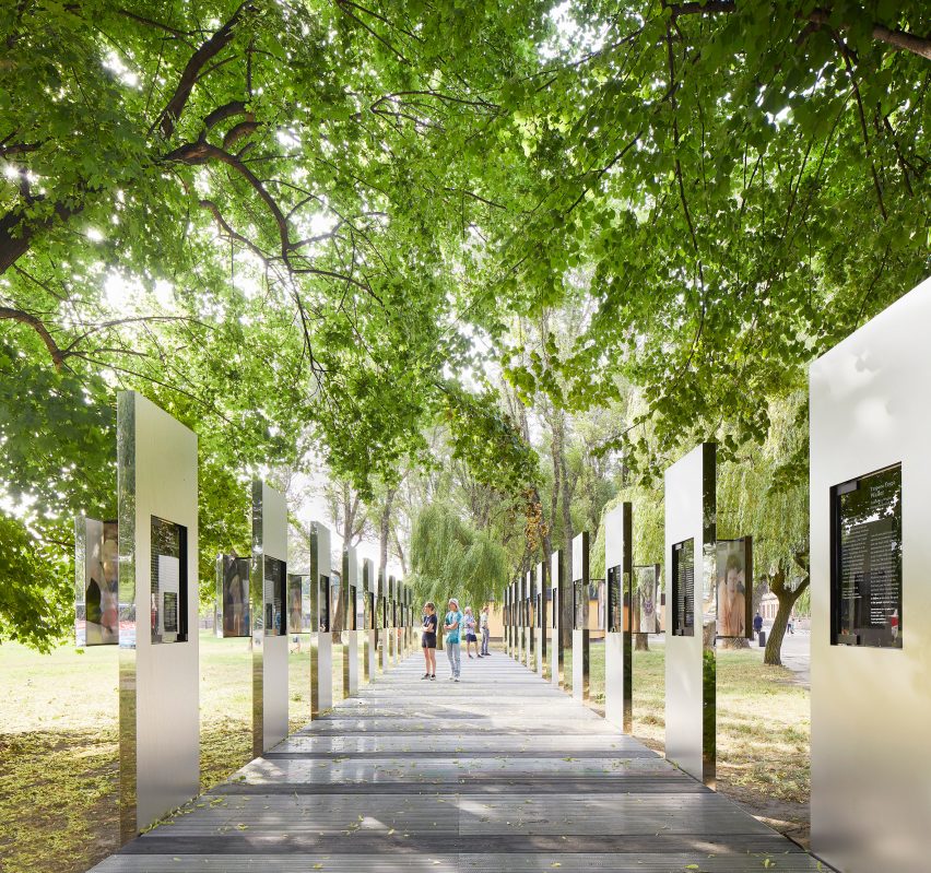 Daniel Libeskind has designed a display in Poland for Through the Lens of Faith, photographer Caryl Englander's portraits of Auschwitz-Birkenau survivors.