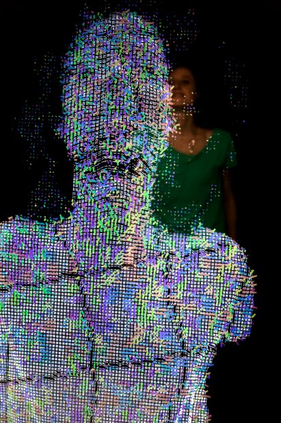 Ultravioletto's Neural Mirror shows audiences an AI reflection of themselves
