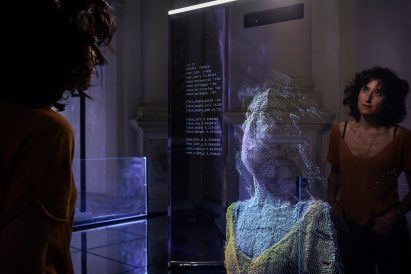 Ultravioletto's Neural Mirror shows audiences an AI reflection of themselves