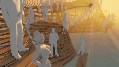 Playascape Burning Man festival pavilion by Atmos Studio