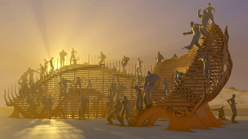 Playascape Burning Man festival pavilion by Atmos Studio