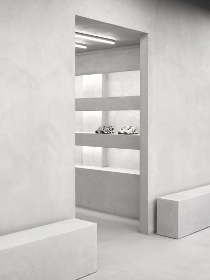 Axel Arigato Copenhagen flagship store, designed in collaboration with Christian Halleröd