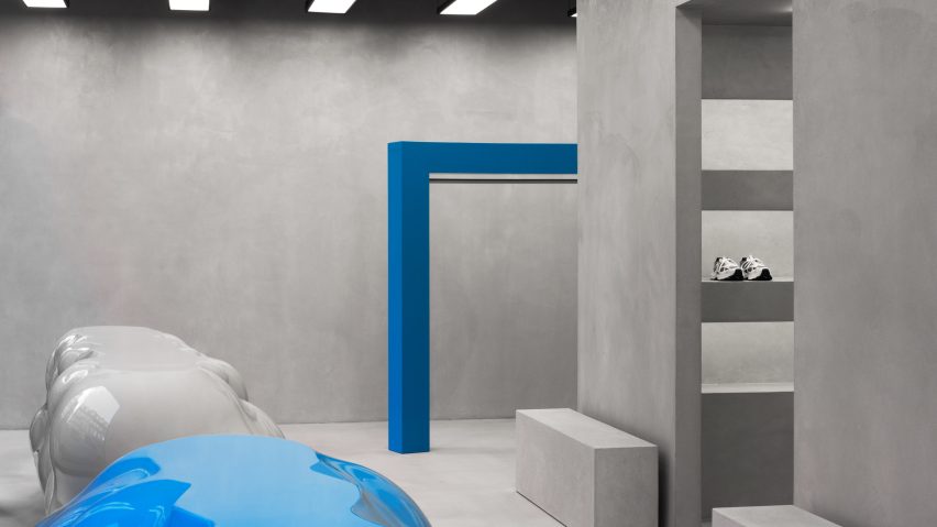 Axel Arigato Copenhagen flagship store, designed in collaboration with Christian Halleröd
