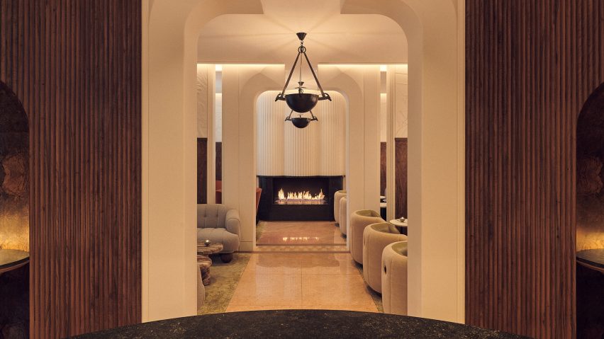 The Berkeley bar and terrace, designed by Bryan O'Sullivan Studio
