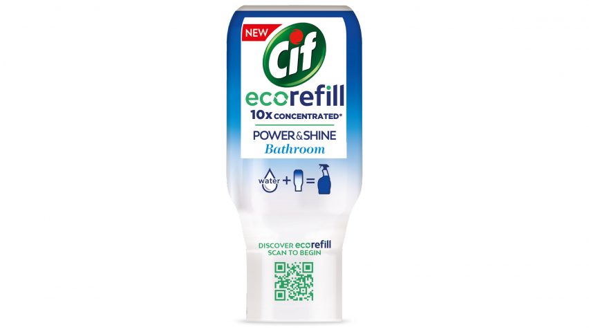 Unilever launches refillable Cif spray bottles
