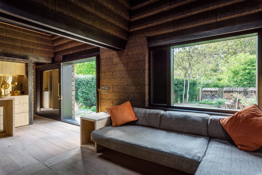 Stirling Prize-shortlisted Cork House by Matthew Barnett Howland with Dido Milne and Oliver Wilton in Berkshire, England