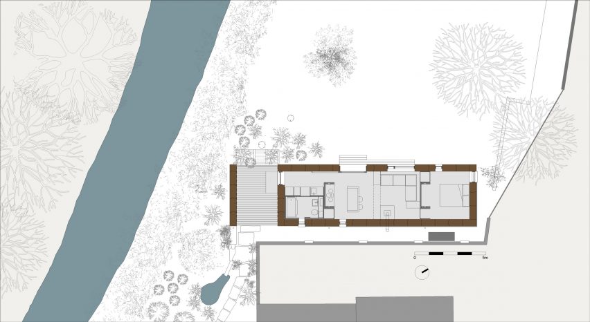 Stirling Prize-shortlisted Cork House by Matthew Barnett Howland with Dido Milne and Oliver Wilton in Berkshire, England