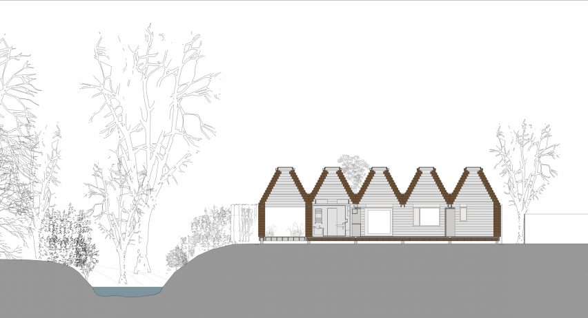 Stirling Prize-shortlisted Cork House by Matthew Barnett Howland with Dido Milne and Oliver Wilton in Berkshire, England