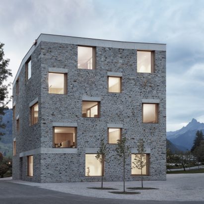 Dezeen Awards 2019 longlist - Alpin Sport, Schruns, Austria, by Bernardo Bader Architekten