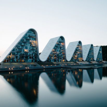 Dezeen Awards 2019 longlist - The Wave, Vejle, Denmark, by Henning Larsen