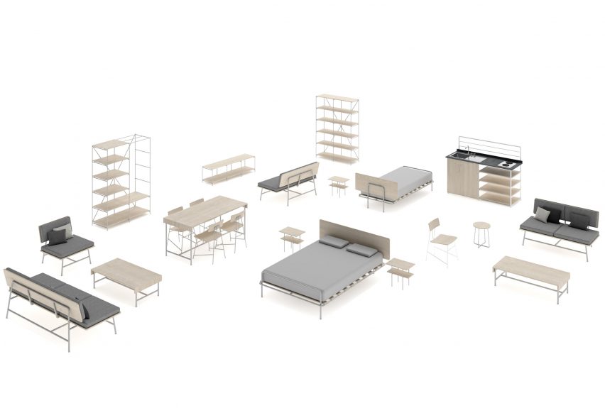 Esrawe Studio designs furniture for social housing all across Mexico