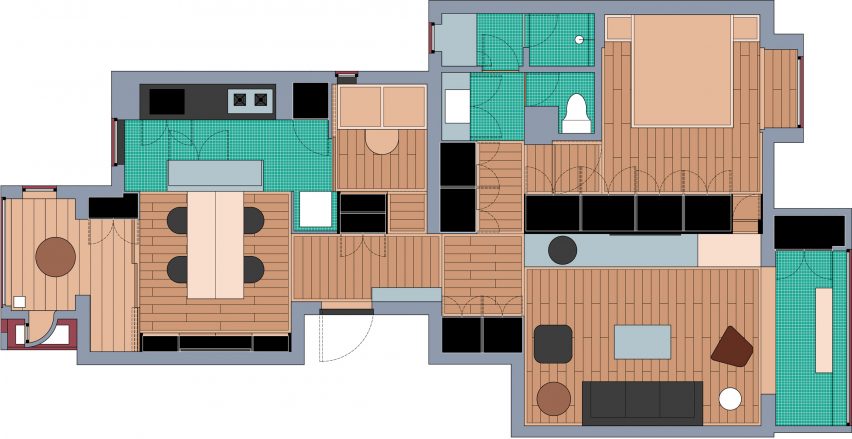 New floor plan of Free Balcony An by Drawing Architecture Studio DAS