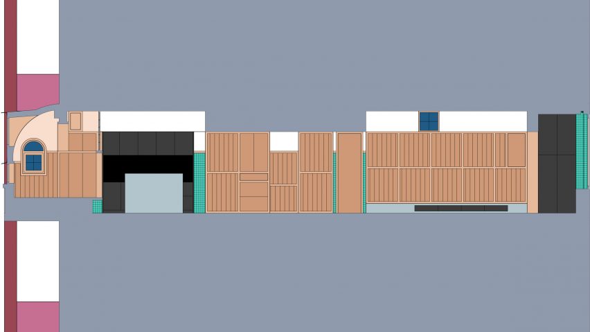 Section A-A of Free Balcony An by Drawing Architecture Studio DAS