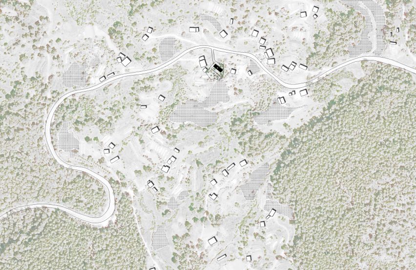Site plan of Goat House by Talin Architectural Design