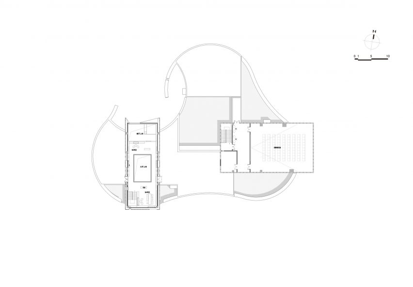 First floor plan of Hefei RIver Central Smart Garden Library by Geedesign