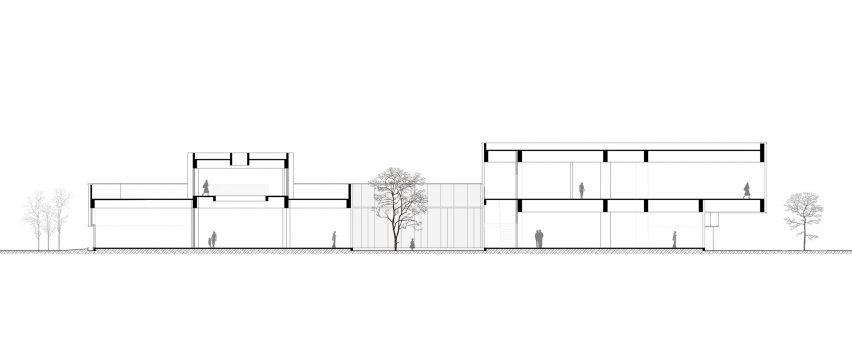Section of Hefei RIver Central Smart Garden Library by Geedesign