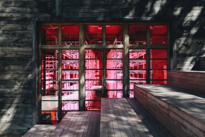 Indoor vertical farm at the Stamba Hotel