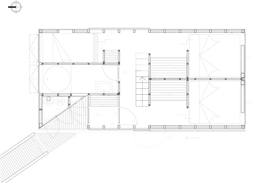 Isla Lebe residences by Guillermo Acuna in Chiloe, Chile