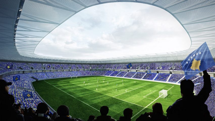 Kosovo National Stadium by Tabanlioglu Architects