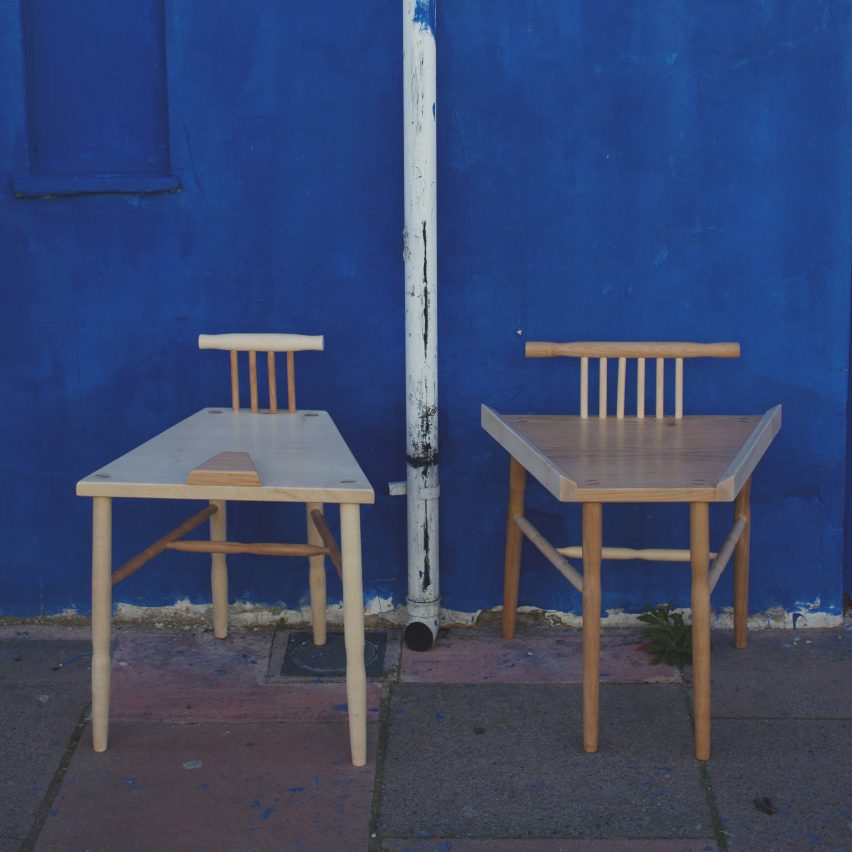 Laila Laurel manspreading chair