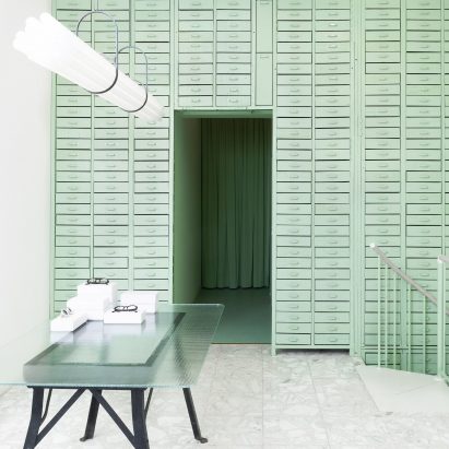 Lunettes Selection shop in Berlin designed by Oskar Kohnen Studio
