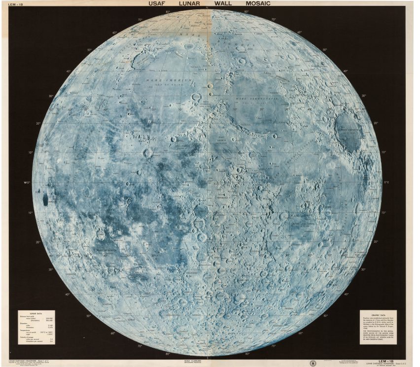 Moon landing: Mapping of the Moon: 1669-1969 at The Map House