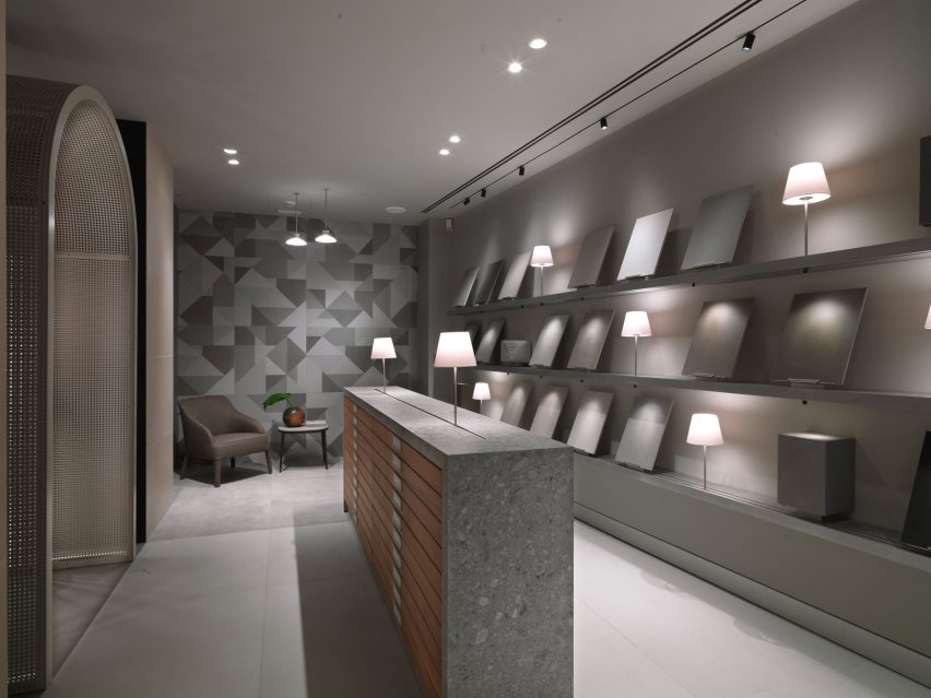 Marazzi showroom in Milan, designed by Antonio Citterio and Patricia Viel