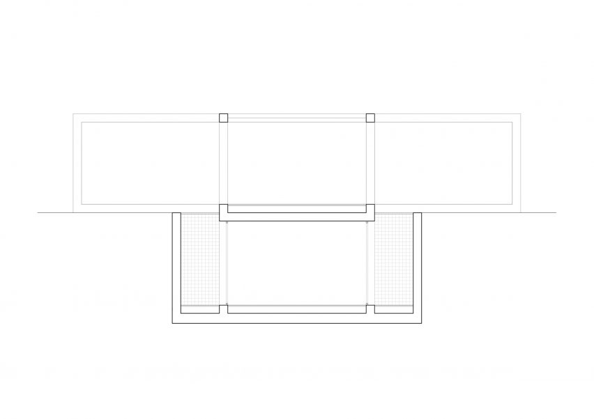 Section of Monticello House by di Gregorio Associati Architetti