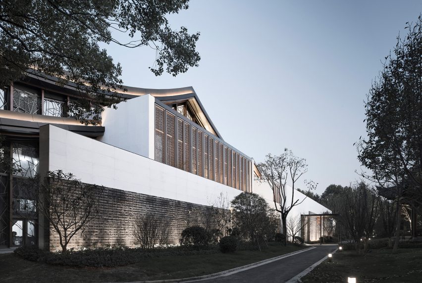 Detail of Multi-purpose hall in Shaoxing Hotel by Architectural Design and Research Institute at Zhejiang University UAD