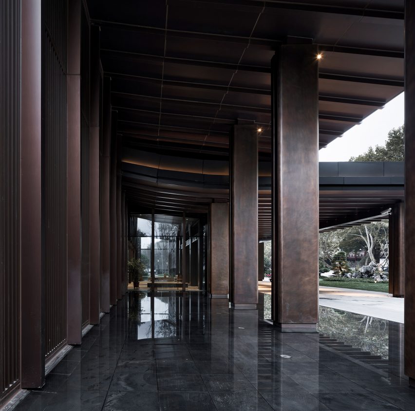 Detail of Multi-purpose hall in Shaoxing Hotel by Architectural Design and Research Institute at Zhejiang University UAD