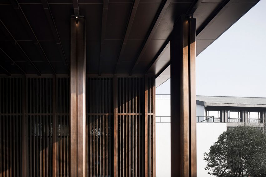 Detail of Multi-purpose hall in Shaoxing Hotel by Architectural Design and Research Institute at Zhejiang University UAD