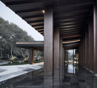 Detail of Multi-purpose hall in Shaoxing Hotel by Architectural Design and Research Institute at Zhejiang University UAD