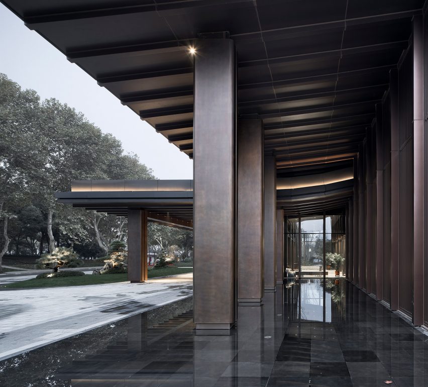Detail of Multi-purpose hall in Shaoxing Hotel by Architectural Design and Research Institute at Zhejiang University UAD
