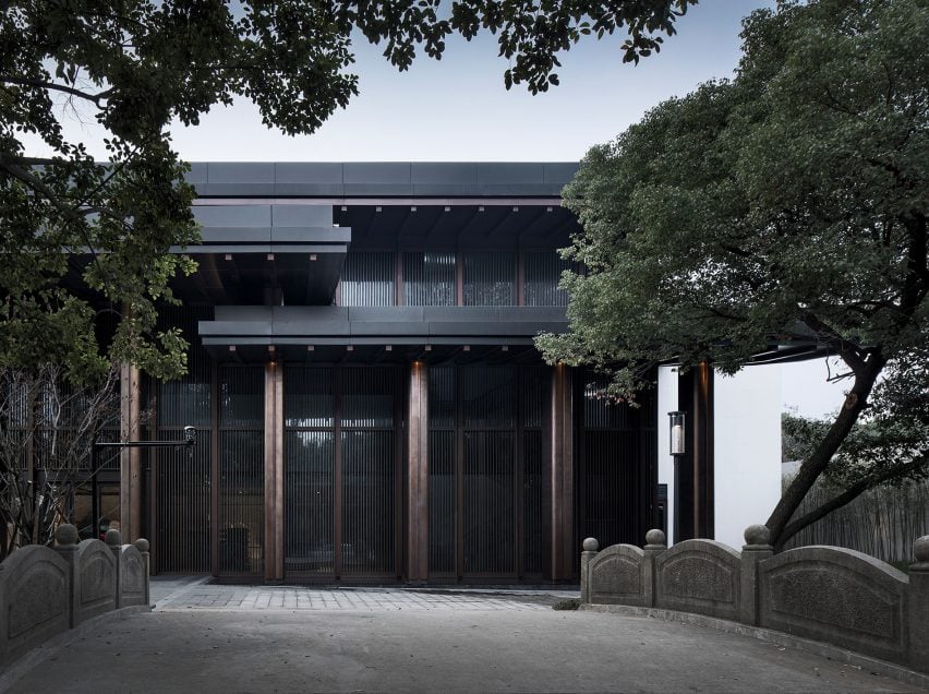 Detail of Multi-purpose hall in Shaoxing Hotel by Architectural Design and Research Institute at Zhejiang University UAD